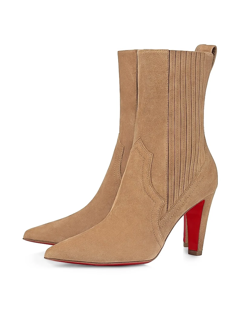 Santigag 85MM Leather Ankle Boots