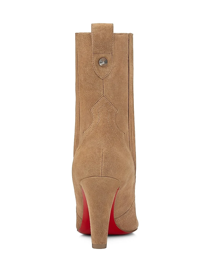 Santigag 85MM Leather Ankle Boots