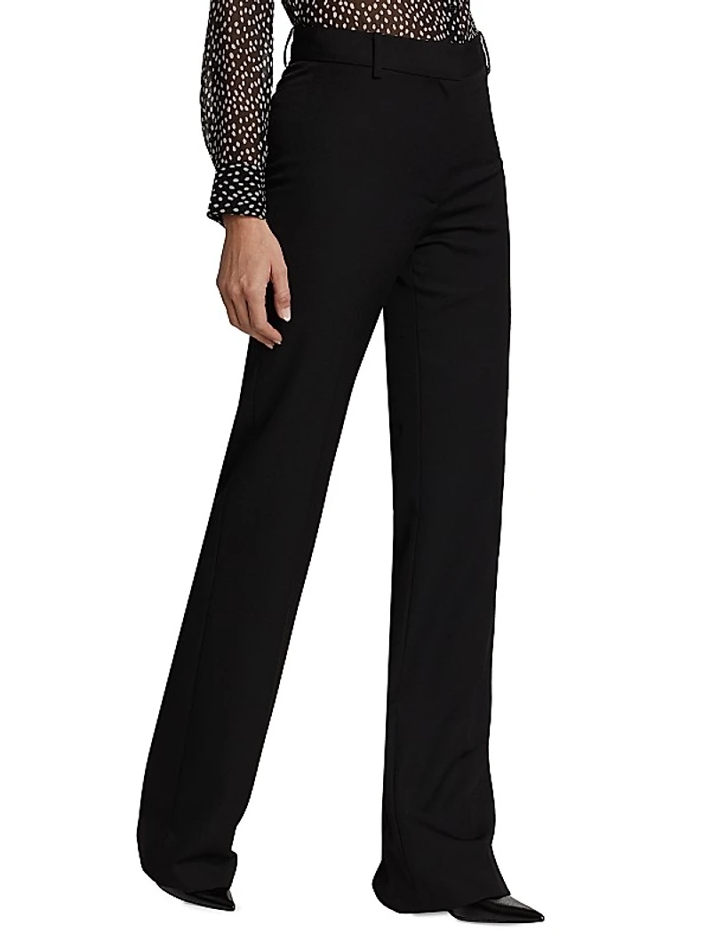 Corette Wool Wide-Leg Pants