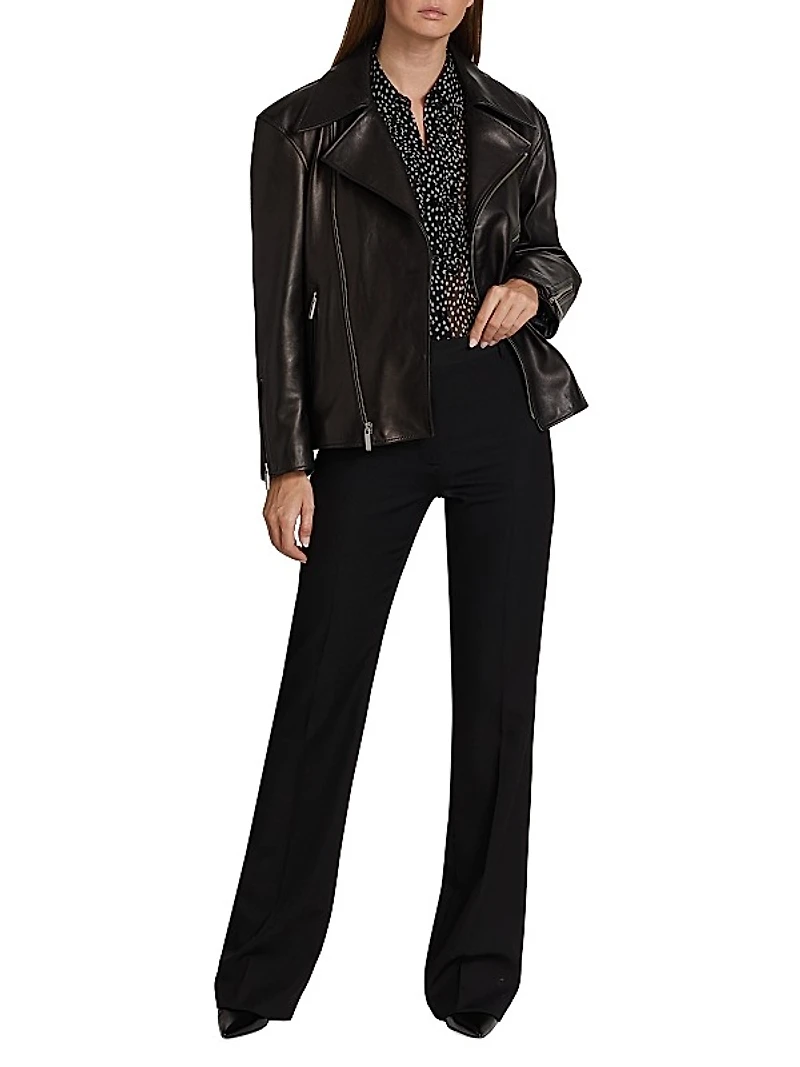 Corette Wool Wide-Leg Pants