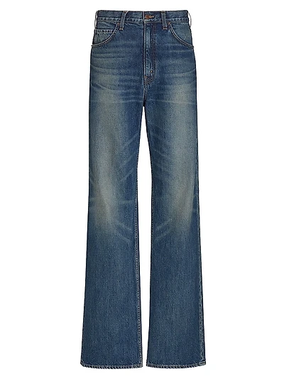 Mitchell High-Rise Straight-Leg Jeans