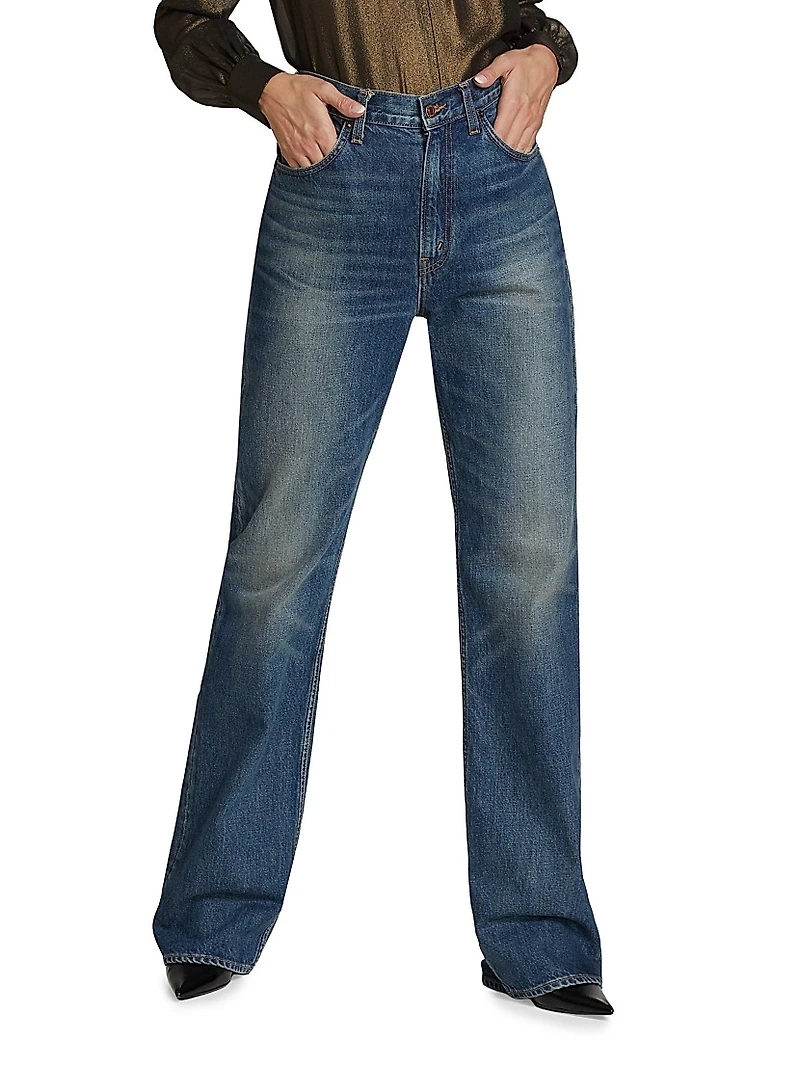 Mitchell High-Rise Straight-Leg Jeans