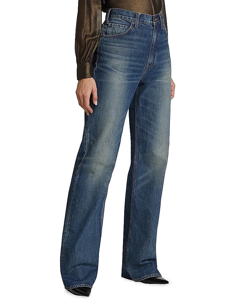 Mitchell High-Rise Straight-Leg Jeans