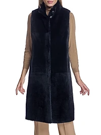 Maximilian Reversible Shearling Lamb Vest