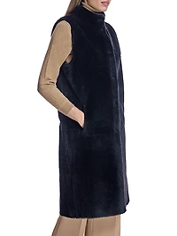 Maximilian Reversible Shearling Lamb Vest