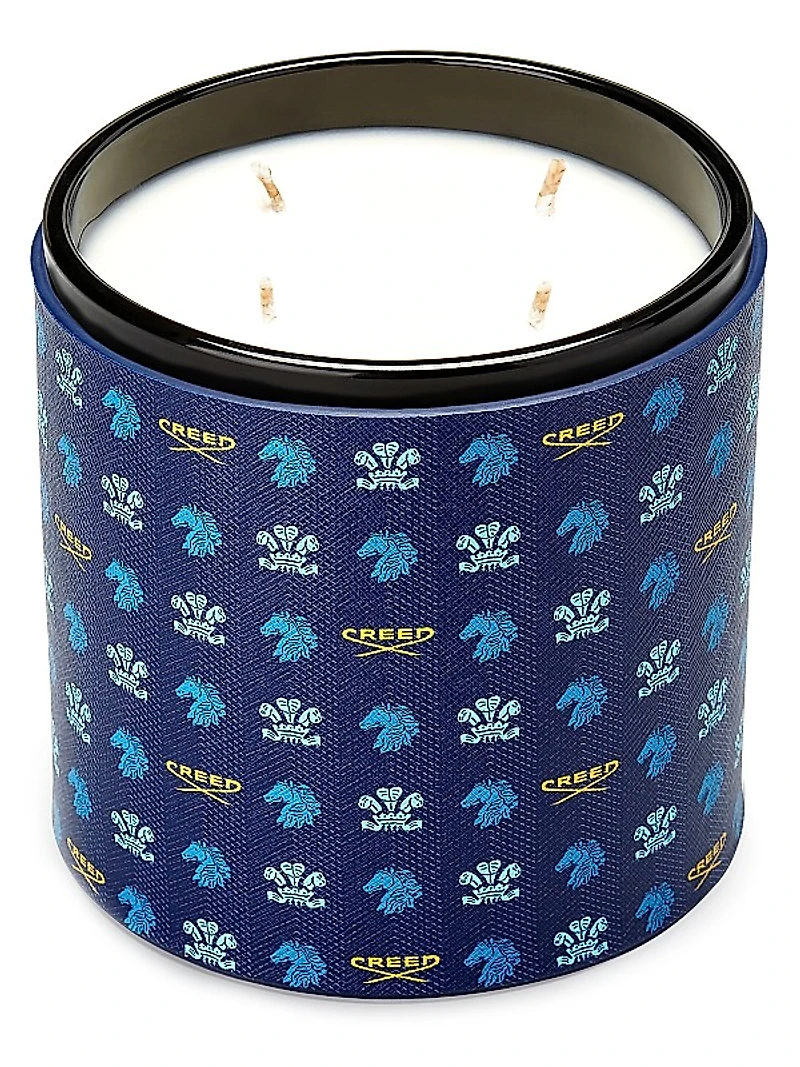 Birmani Oud Medium Leather Candle