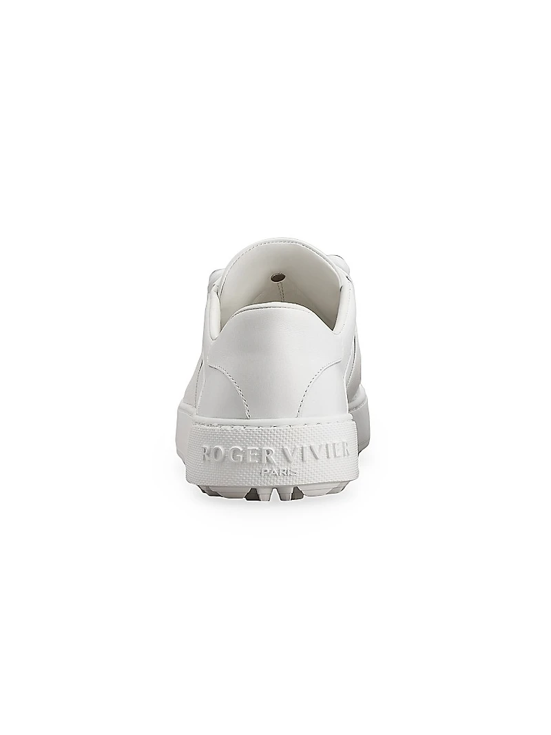 Viv Golf Embellished-Buckle Slip-On Sneakers