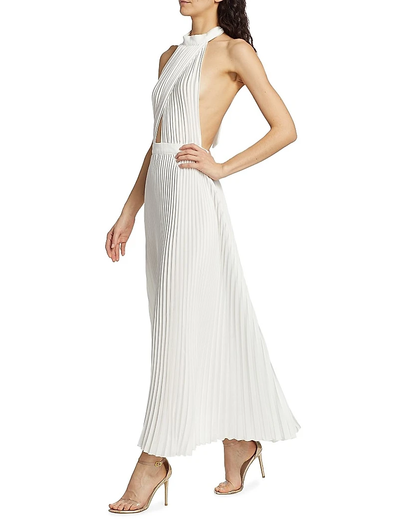 Renaissance Sleeveless Pleated Gown