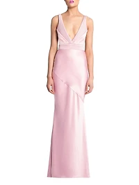 Signature Beloved Sleeveless Satin Gown