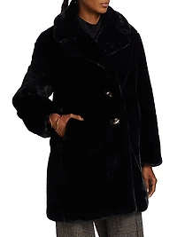 Noir Faux Fur Coat