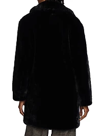 Noir Faux Fur Coat