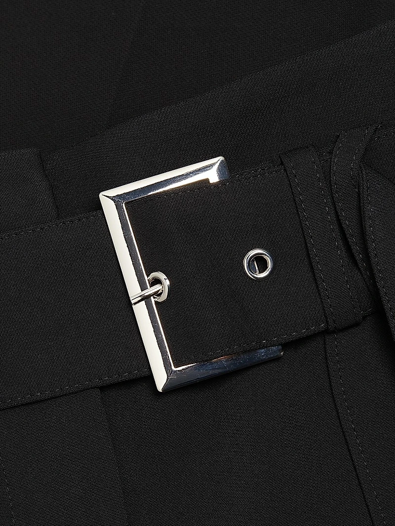 Belted Wide-Leg Trousers