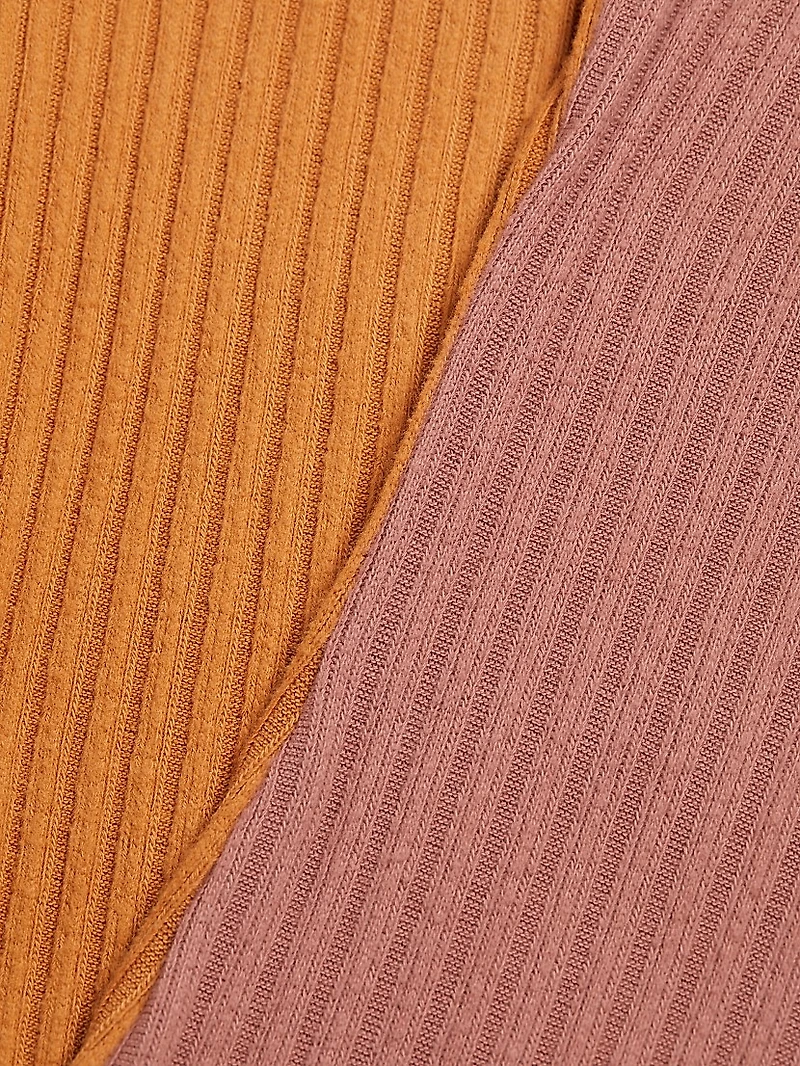 Two-Tone Off-The-Shoulder Dress