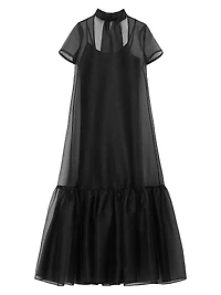 Calluna High-Neck Organza Gown