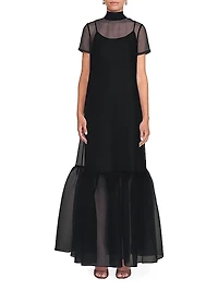 Calluna High-Neck Organza Gown