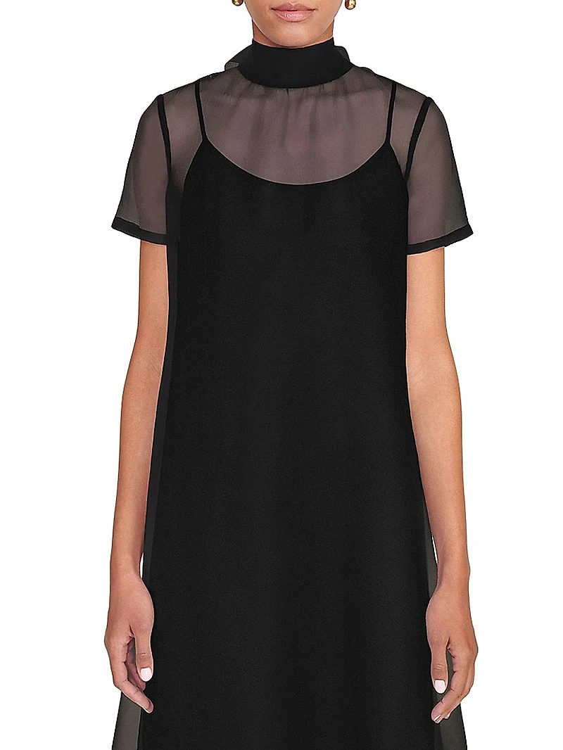 Calluna High-Neck Organza Gown