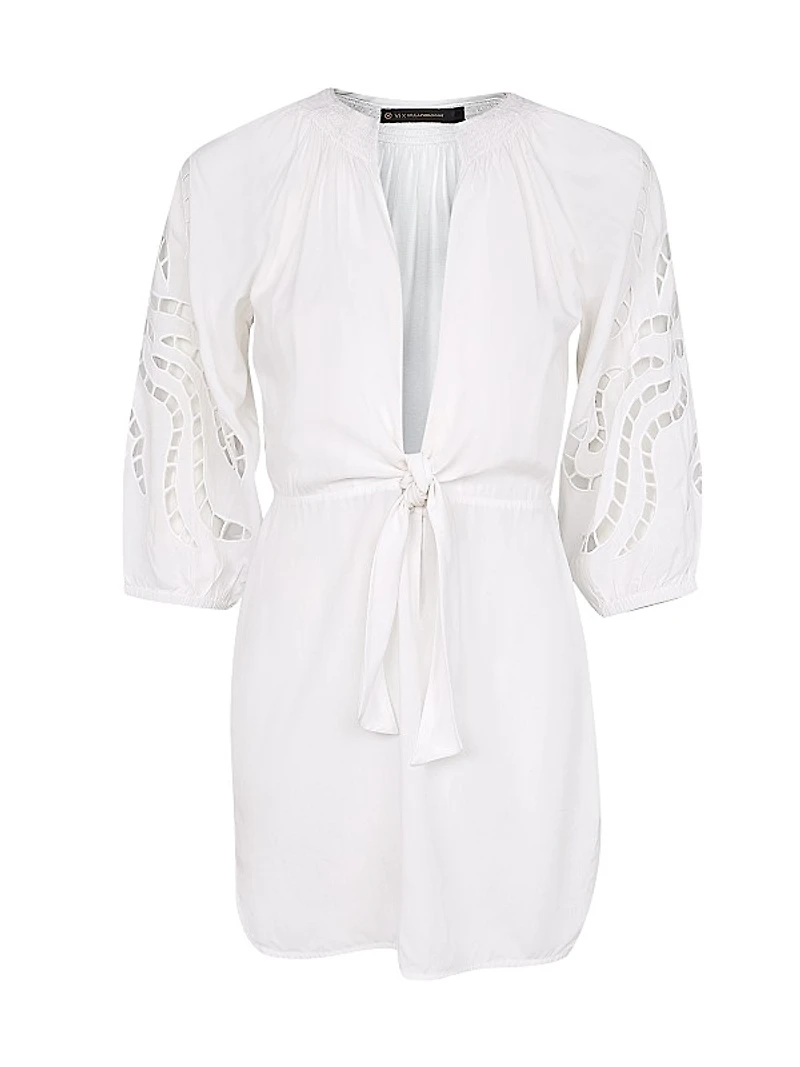 Plunging Cut Out Crochet Coverup