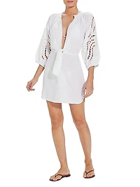 Plunging Cut Out Crochet Coverup