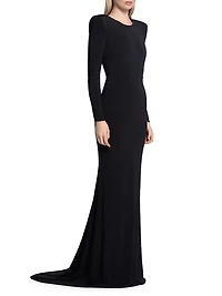 Forte Floor-Length Jersey Gown