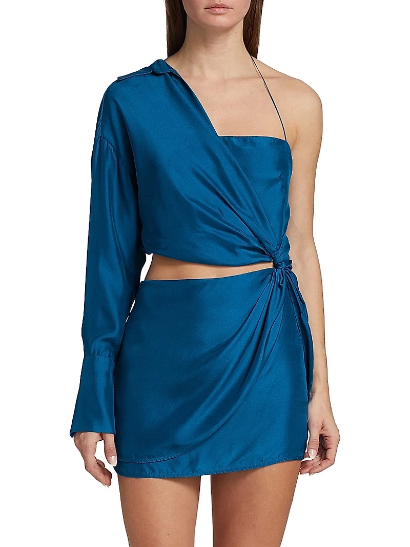 Shiroi Gathered Minidress