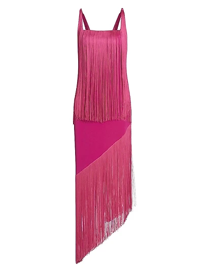 Alma Cascading Fringe Dress