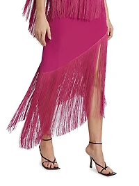 Alma Cascading Fringe Dress