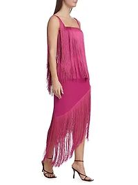 Alma Cascading Fringe Dress