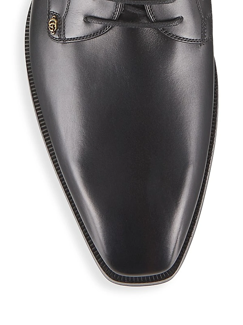 Leather Logo Oxfords