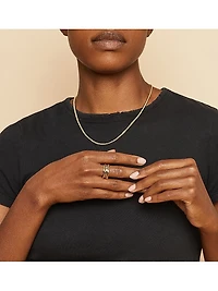 14K Yellow Solid Gold Echelon Ring