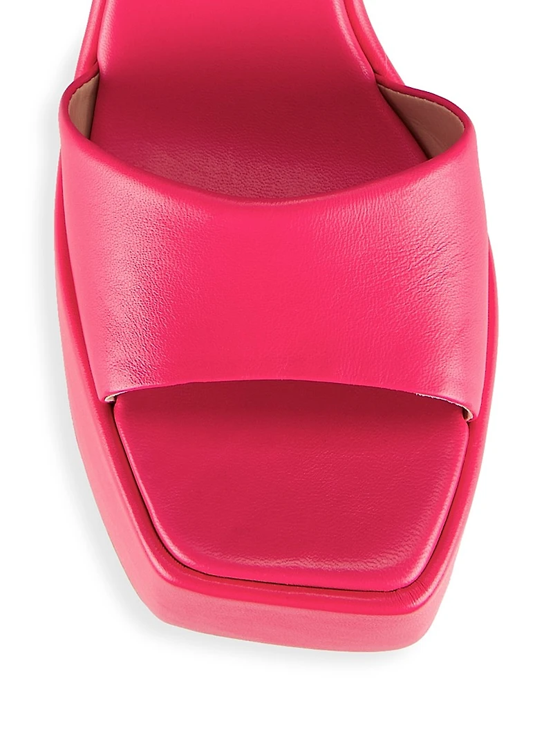 COLLECTION Sky-high Platform Leather Sandals