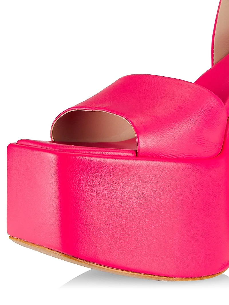 COLLECTION Sky-high Platform Leather Sandals