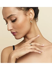 14K Tricolor Gold Power Stack Ring