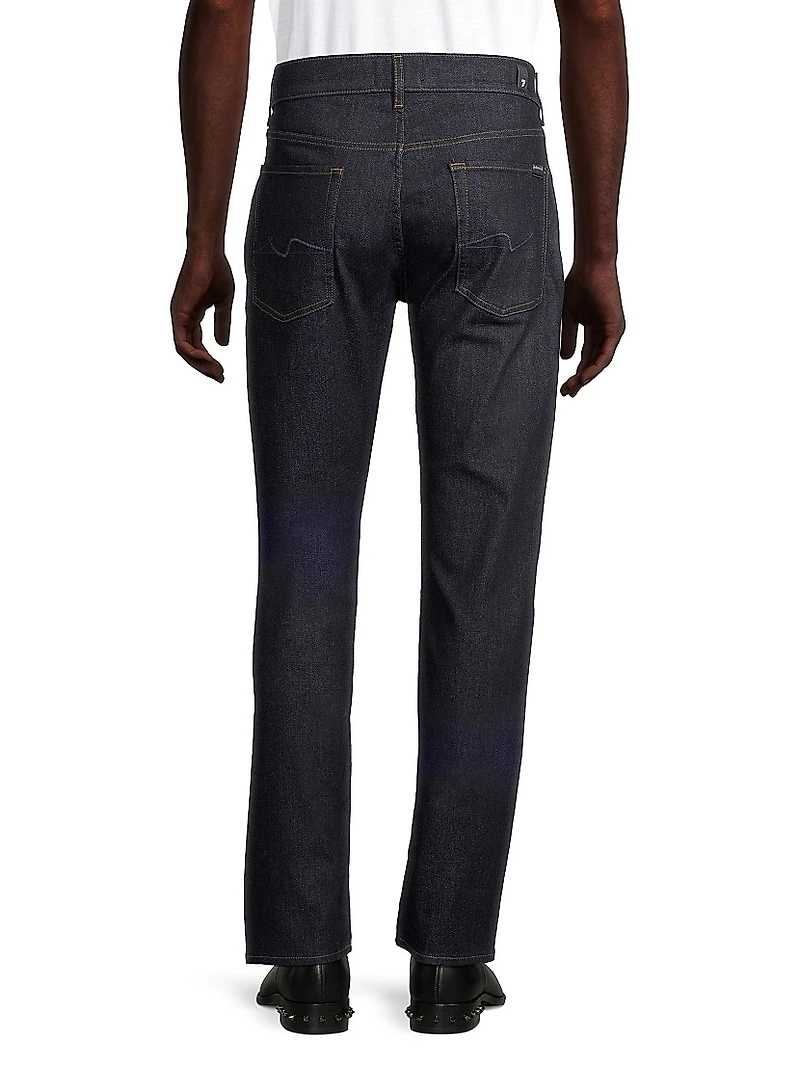 Straight-Leg Five-Pocket Jeans