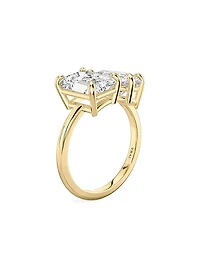 Toi Et Moi 18K Yellow Gold & 3.50 TCW Lab-Grown Diamond Engagement Ring
