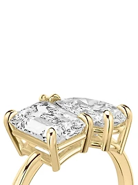Toi Et Moi 18K Yellow Gold & 3.50 TCW Lab-Grown Diamond Engagement Ring