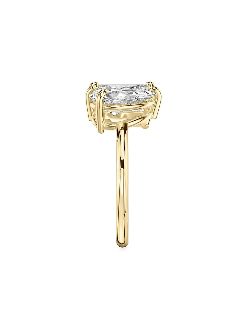 Toi Et Moi 18K Yellow Gold & 3.50 TCW Lab-Grown Diamond Engagement Ring
