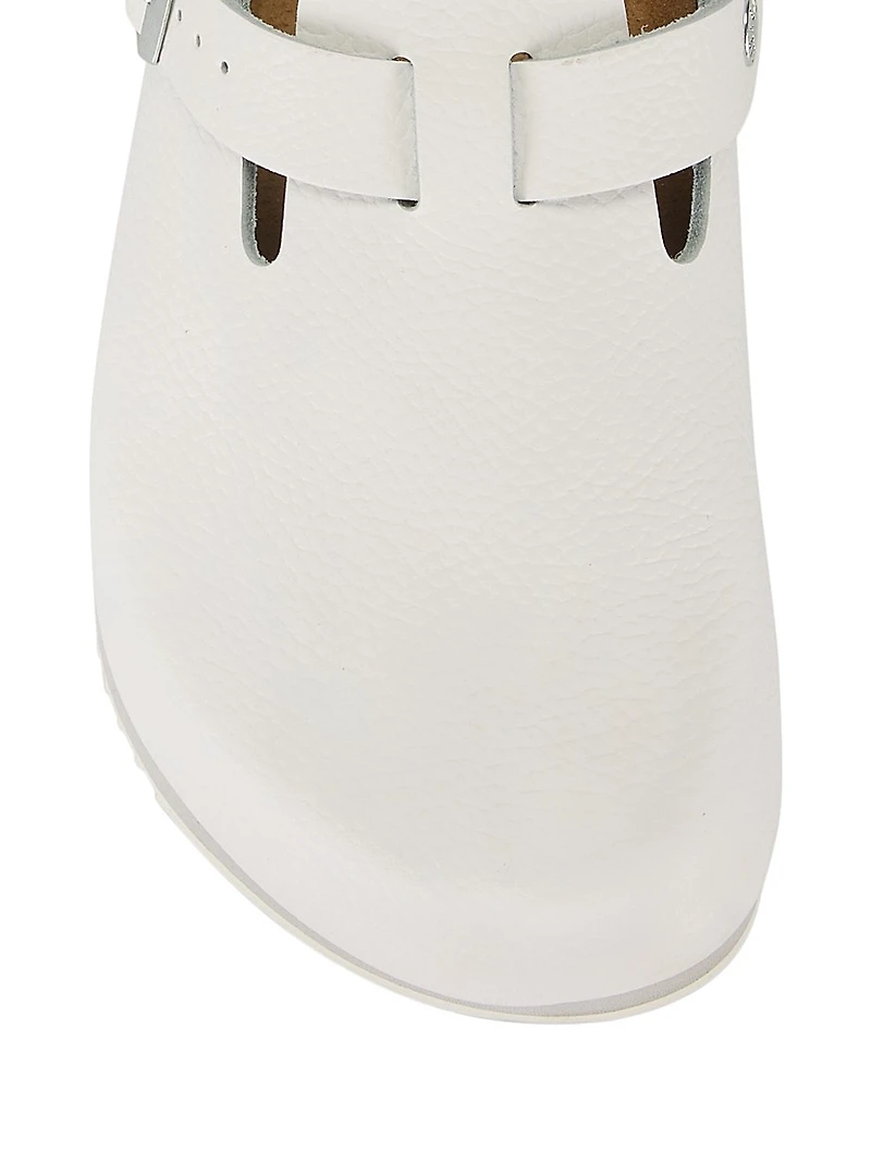 Tokio Leather Big Buckle Clogs