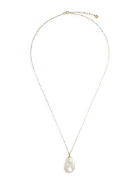 Keila 18K Gold-Plate & Faux Wild Pearl Pendant Necklace