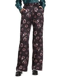 Peaton Floral Silk Pants