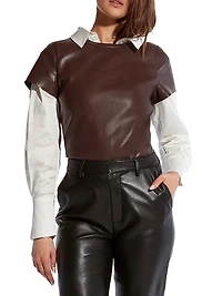 New Guard Recycled Leather Tee