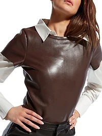 New Guard Recycled Leather Tee