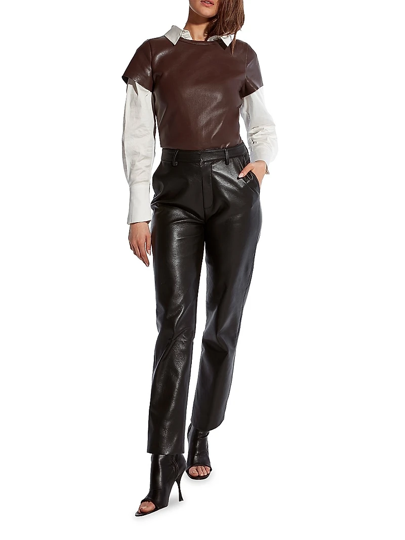 New Guard Recycled Leather Tee