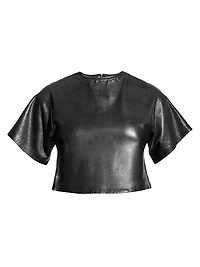 Beck Upcycled Leather Tee