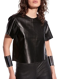 Beck Upcycled Leather Tee