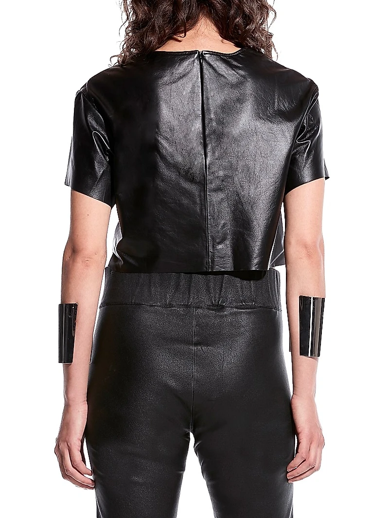 Beck Upcycled Leather Tee