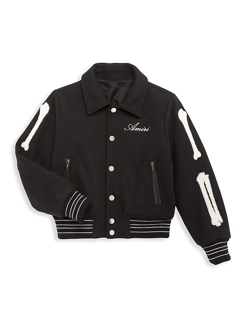 Little Kid's & Wool Bones Jacket