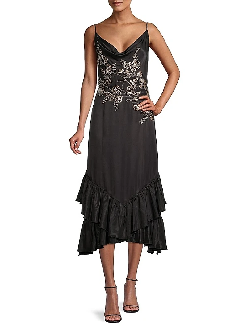 Embellished Slip Dress