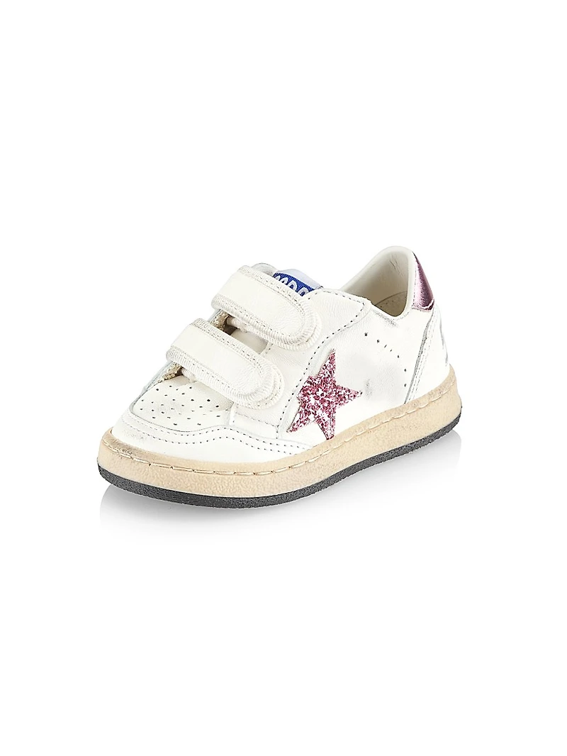 Baby Girl's & Little Girl's Ballstar Glitter Star Sneakers
