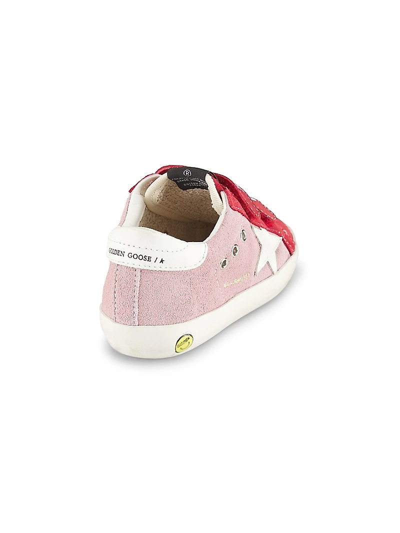 Baby Girl's, Little Girl's & Old School Two-Tone Suede Sneakers