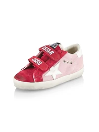 Baby Girl's, Little Girl's & Old School Two-Tone Suede Sneakers